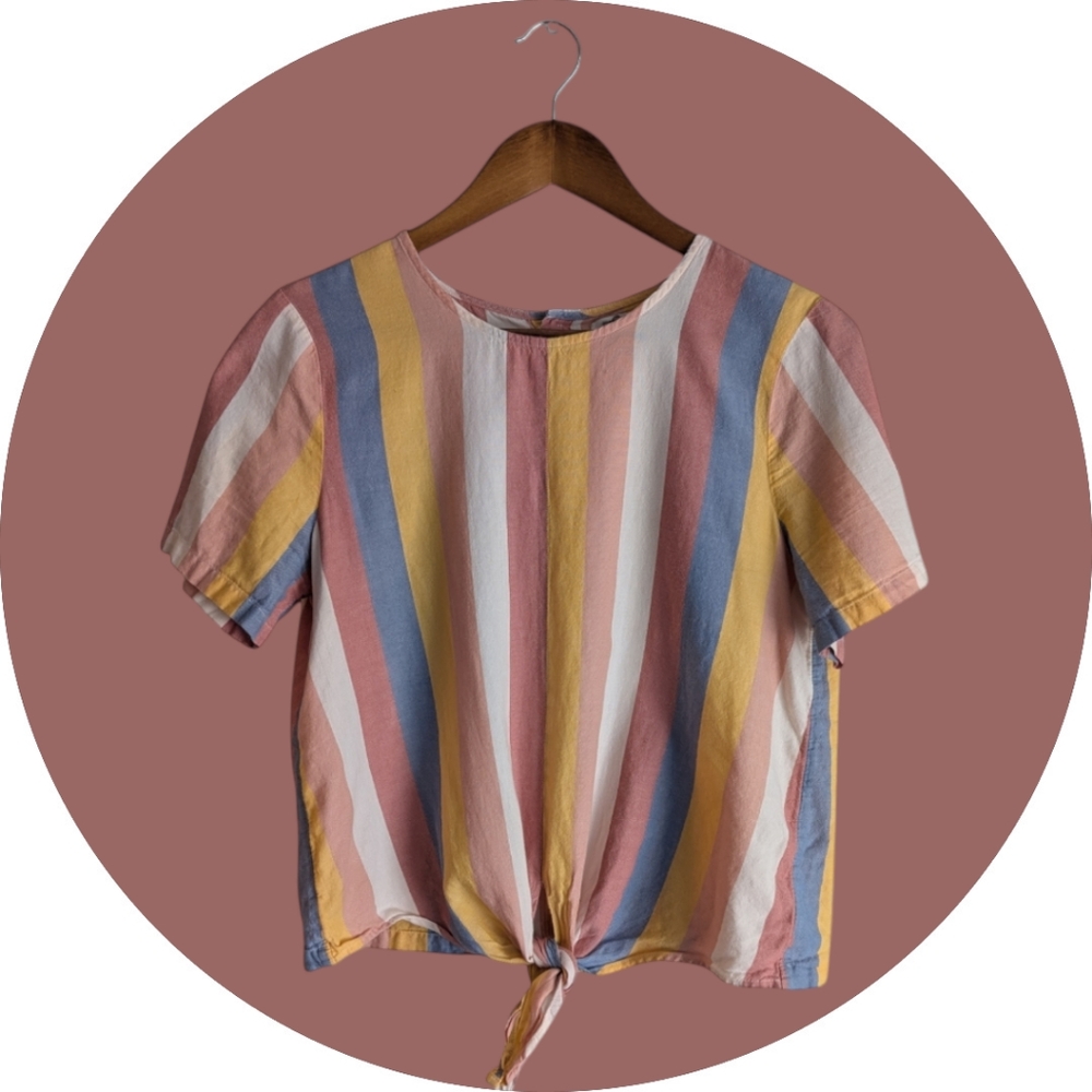 Madewell Sherbet Striped Tee - Medium
